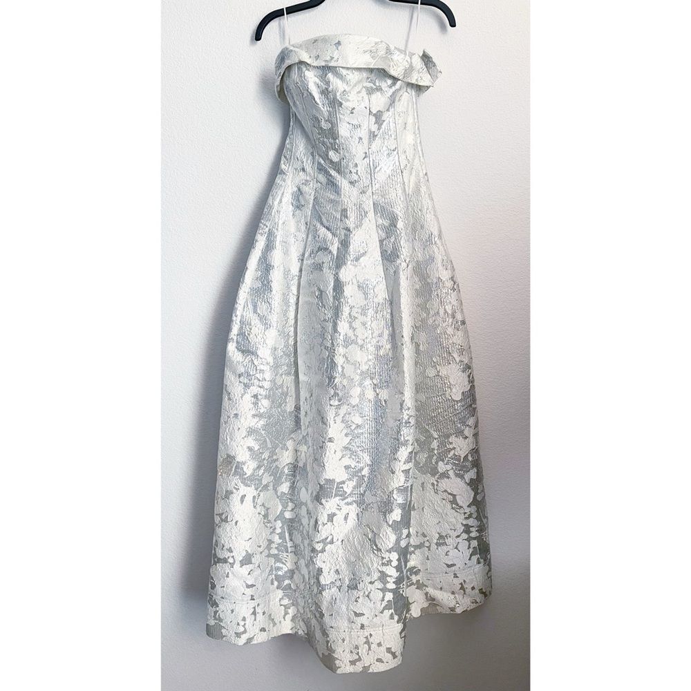 Simkhai Octavia Strapless Metallic Brocade Gown, NWT, Size 0-2 - Picture 11 of 15